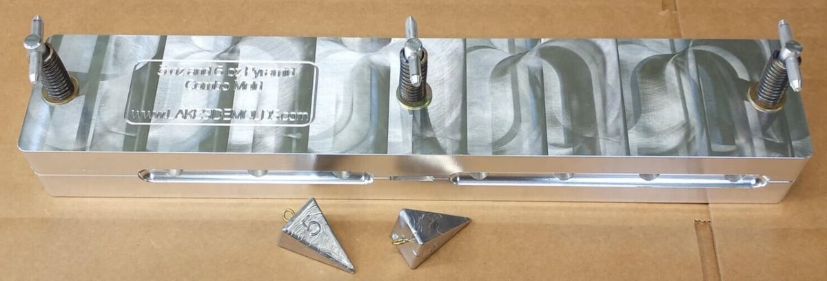 5 oz and 6 oz Combo Pyramid Sinker Production Mold ( 14 cavity